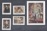 Tchad 1978 - Rubens, picturi, arta, serie si colita neuzata