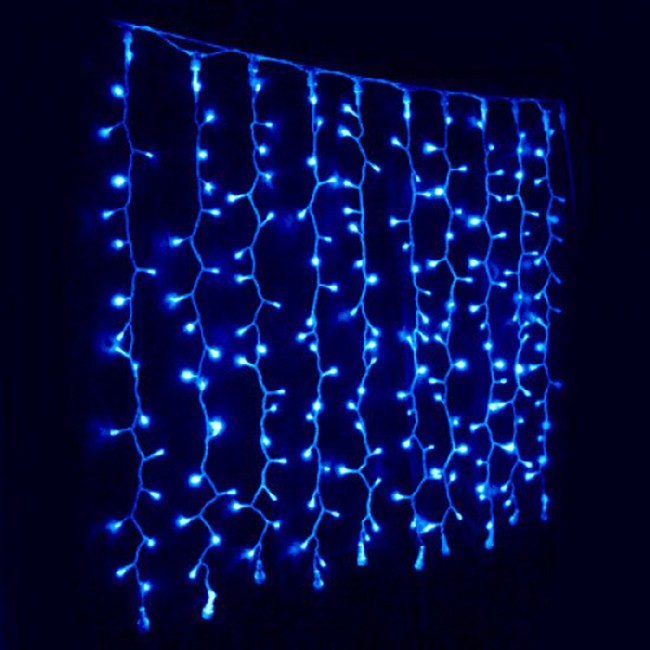 Instalatie tip turturi, 5 m, 240LED, albastru, consum redus