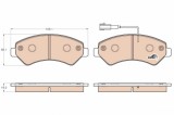 TRW GDB1982 COTEC set placute frana,frana disc