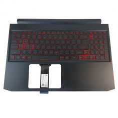 Carcasa superioara cu tastatura palmrest Laptop, Acer, Nitro 7 AN715-51, N18C3, 6B.Q5HN2.001, 6BQ5GN2001, AM2K6000300, iluminata, pentru placa video N