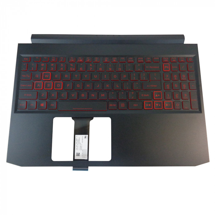 Carcasa superioara cu tastatura palmrest Laptop, Acer, Nitro 7 AN715-51, 6B.Q5HN2.001, AM2K6000300, cu iluminare, pentru 1660Ti, layout US