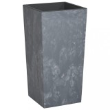 Cumpara ieftin Jardiniera cu interior detasabil, gri, 21/49 L, PP aspect beton
