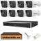Sistem supraveghere Hikvision 8 camere IP 4MP NVR 4K 8 canale 12MP AcuSense accesorii SafetyGuard Surveillance