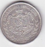Moneda Muntenegru Montenegro 2 perpera 1914 &ndash; Nikola I
