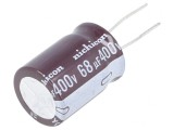 Condensator electrolitic THT 68uF 400V &Oslash;18x25mm