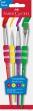 Set 4 pensule soft touch Faber Castell, Lecom