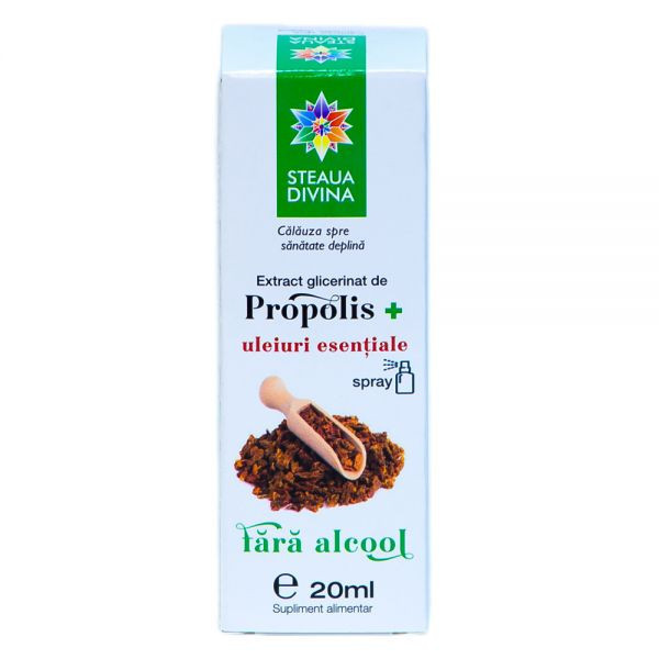 Extract Gliceric de Propolis cu Uleiuri Esentiale 20 mililitri Santo Raphael