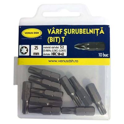 Varf Surubelnita T30 X 25 Mm, Set 10 foto