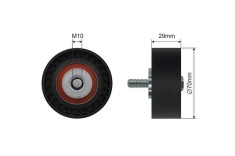 Rola curea transmisie Fiat Ducato, Iveco Daily 3, Daily 4, Daily 5, Daily 6 2.3d, 3.0d 04.2002-, NTY RNK-FT-003