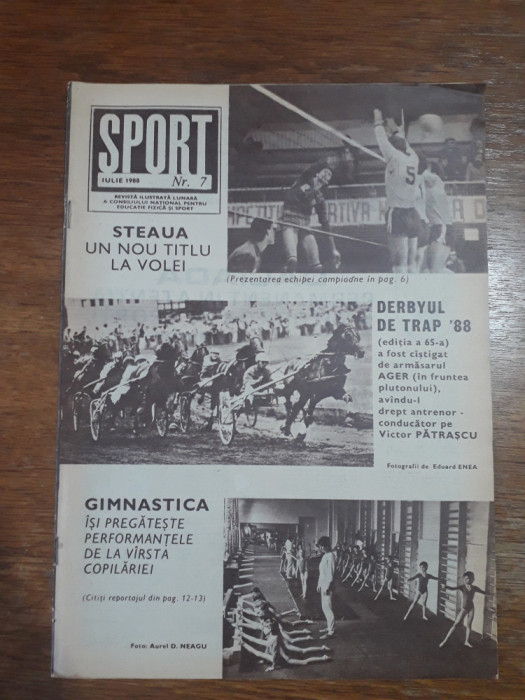 Revista Sport nr. 7 / 1988 / CSP