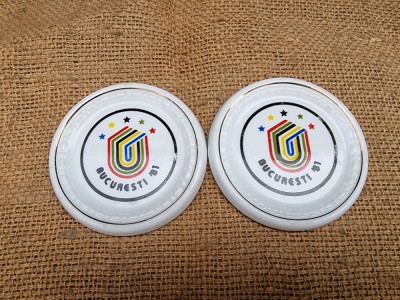 Doua farfurioare Universiada 1981 foto