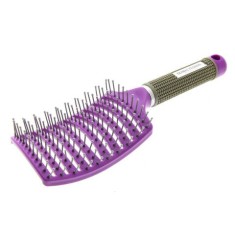 Perie de par curbata 1500 - Negru/Violet foto