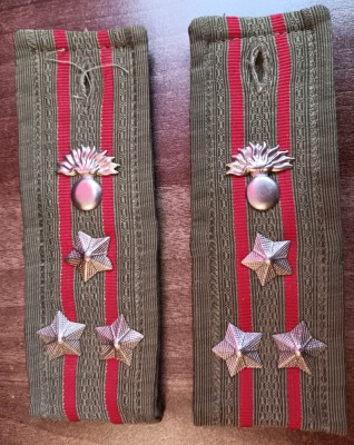 C1 1 - Grade militare - comunism - manta ploaie - colonel infanterie - argintiu foto