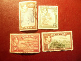 Serie mica Jamaica 1938 George VI , Peisaje , 4 val. stampilate, Stampilat