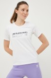 Adidas Performance tricou de alergare Run For The Ocean culoarea alb