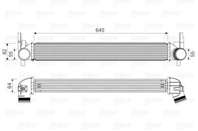 VALEO 818574 Intercooler, compresor foto