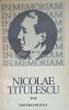 In memoriam nicolae titulescu - 1982 - Traduceri: Ion Grecescu ($J82)