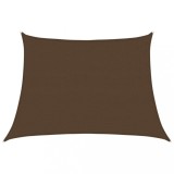 Cumpara ieftin Panza parasolar, maro, 4/5x3 m, HDPE, 160 g/m&sup2;