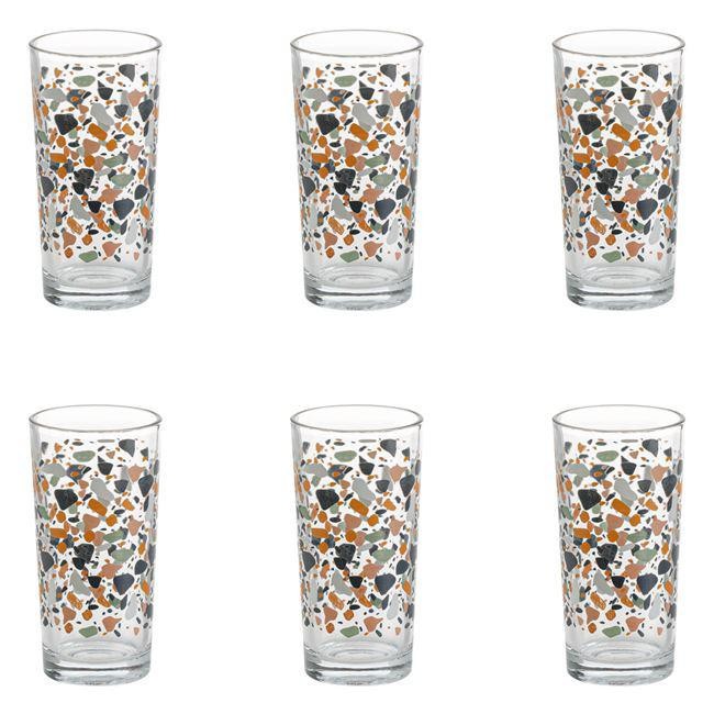 Pahare din Sticla, &quot;Mosaic&quot;, 250ml - 6buc