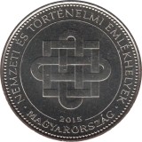 Ungaria 50 Forint 2015 (Hungarian National and Historic Memorials)KM-896 UNC !!!, Europa