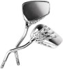 Oglinzi Moto Schelet Universal Harley, Chopper, Cruiser, ATV, Scuter, Filet 10mm + Adaptor 8mm, Design Retro