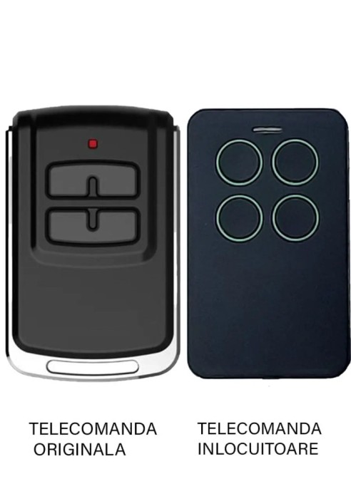 Telecomanda inlocuitoare poarta garaj 4 butoane T4301 Cod Saritor Compatibila cu automatizarile LINOMATIK si receptorul extern R