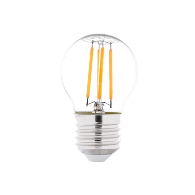 Bec LED Filament Sferic G45 2W E27 lumina calda LC 2700K Clar foto