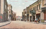 1908 CP Galati, Str Domneasca, catre Coman Georgescu, cunoscut antreprenor din Focșani, la Magazinul cu Coloniale / Ed. Anton Pappadopol, Foto Maksay