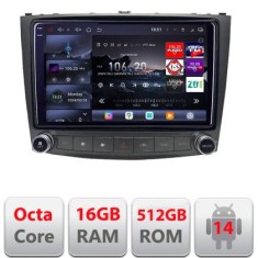 Navigatie Lexus IS 2005-2011 Edotec Kit- IS 8 core QLED 2K 16+512 360 Android Waze USB Navigatie Internet Youtube Radio CarStore Technology