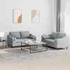 VidaXL Set de canapele cu perne, 2 piese, gri deschis, material textil 3201818
