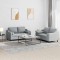 vidaXL Set de canapele cu perne, 2 piese, gri deschis, material textil 3201818
