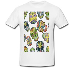 Tricou &amp;quot; Flaming skull graphic &amp;quot; foto