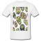 Tricou &quot; Flaming skull graphic &quot;
