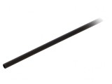 Manşon termocontractabil 3,2mm 1,2m negru poliolefină