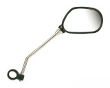 Oglinda Moto RMS Dreapta cu Catadioptru Ochi de Pisica, Tija Cromata 8mm, 100x65mm
