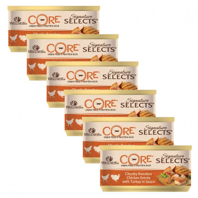 Wellness CORE Signature Selects Chunky Pui &amp;amp;amp; Curcan 6 x 79 g foto