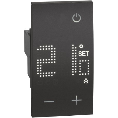 Termostat electronic 2M Living Now Bticino negru KG4441 foto