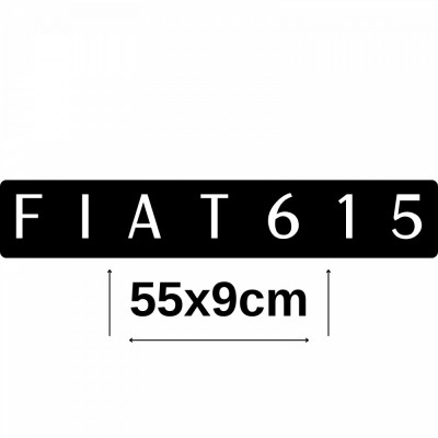 Sticker Fiat 615 , Autocolant Retro pentru Pasionatii de Vehicule Clasice foto