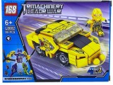 Set constructie masina transformabila galbena, 99 piese + minifigurina, Baieti 1-12 ani, Plastic, Depox Ideallstore Luna