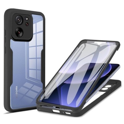 Husa pentru Xiaomi 13T / 13T Pro + Folie - Techsuit ColorVerse 360 Series - Black foto