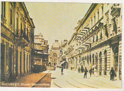 bnk cp Bucuresti - Strada Stavropoleos in 1901 - necirculata foto