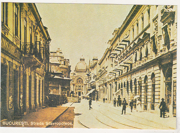 bnk cp Bucuresti - Strada Stavropoleos in 1901 - necirculata