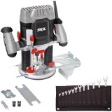 Skil 1841 AA + Proxxon SlimLine - Masina de frezat 1200 W 6 6.35 8 mm + Set chei combinate 6-19 mm 12 bucati