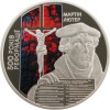 UCRAINA 5 HRIVNE 2017 , 500th Anniversary of the Reformation - MARTIN LUTHER , UNC in capsula, Europa, Cupru-Nichel