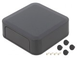Carcasă ABS Gri &Icirc;nchis 100x100x35mm