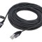 Cablu Goobay USB 3.1 RJ45 - USB C, 15m U/FTP, Slim, Nichelat