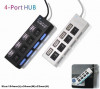 Hub Usb 4 Porturi cu Butoane Individuale On/Off