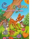 Coloram 1 - Imagini din povesti (Contine abtibilduri!)