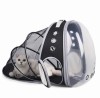 Rucsac Transport Pliabil Animale Negru-Gri, Ventilatie, Fund Rigid, Fereastra Laterala, Siguranta, Apa