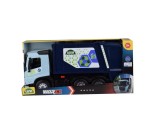 Jucarie pentru copii, Camion gunoi WORXX Kipper Volvo FMX, Lena, din plastic, 54 cm lungime, bena functionala